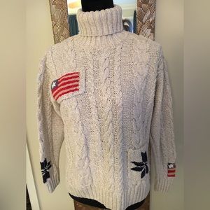 Marisa Christina Hand Knit Ski Sweater Medium